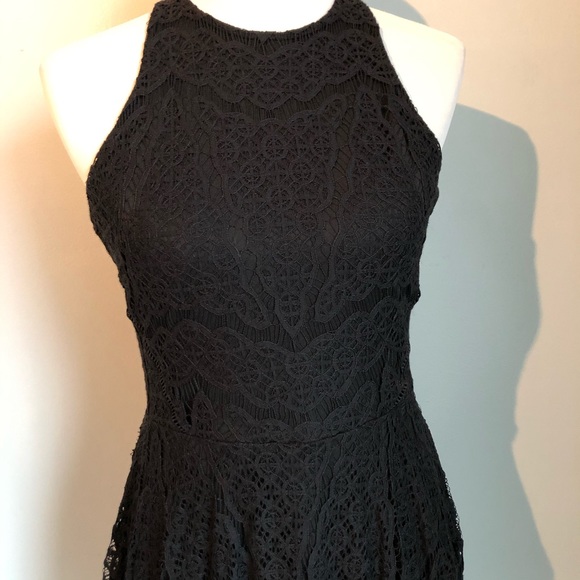 Mossimo Black Lace Skater Sleeveless Dress, size Small - Picture 6 of 8